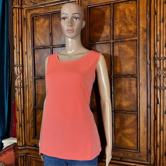 IMAN Coral Scoop Neck Tank - Picture 3 of 13